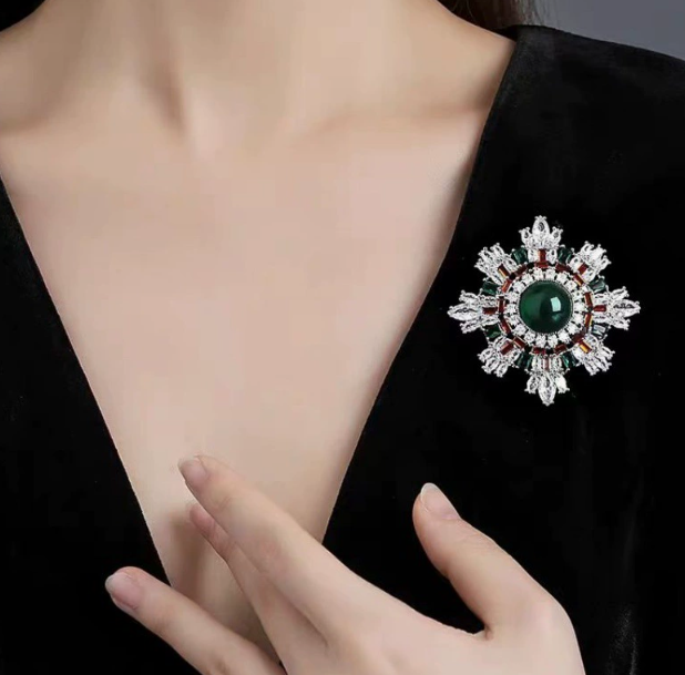 [MonoGleam] Snowflake Bloom Brooch