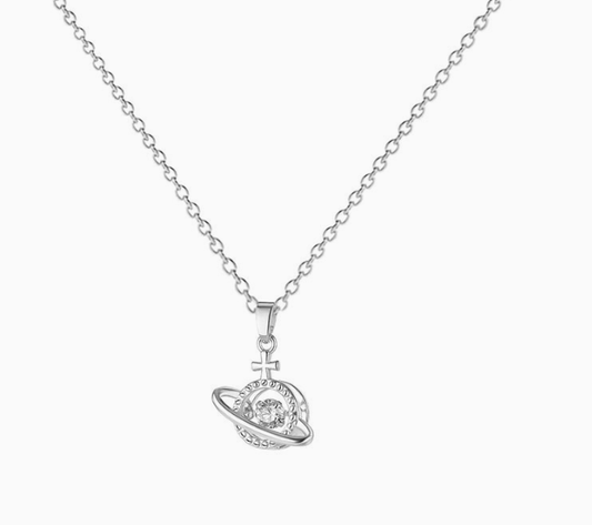 [MonoGleam] Titanium Cross Gemstone Necklaces