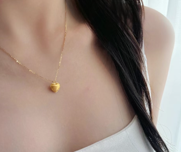 [MonoGleam]Gold Heart Necklaces