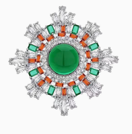 [MonoGleam] Snowflake Bloom Brooch