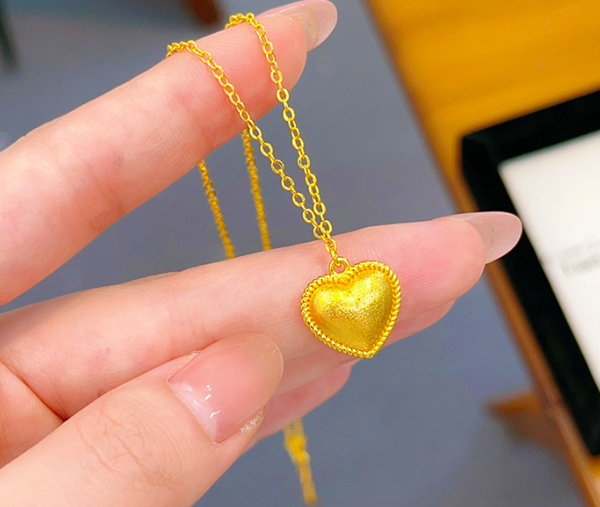 [MonoGleam]Gold Heart Necklaces
