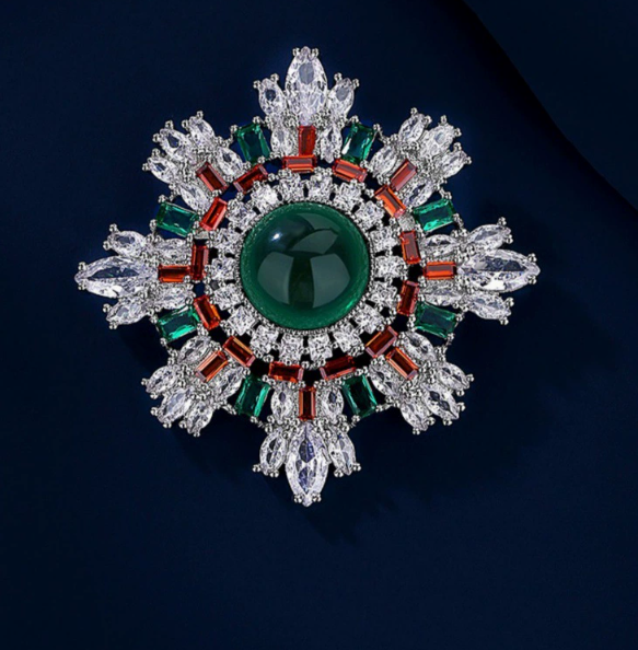 [MonoGleam] Snowflake Bloom Brooch