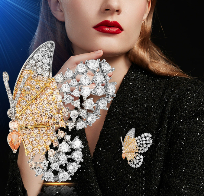 [MonoGleam] Butterfly Elegance Brooch