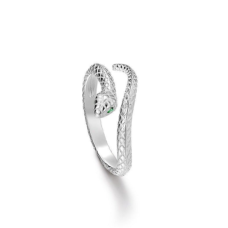 [MonoGleam]S925 Silver Snake Rings – Bold Elegance with a Unique Twist